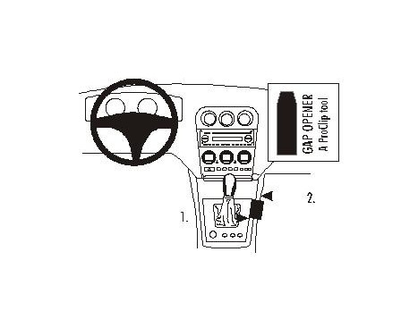 ProClip - Alfa Romeo 156 2002-2006 Console mount