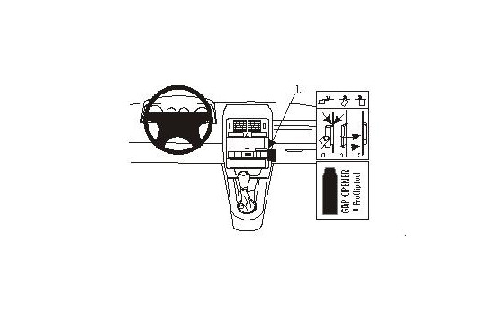 ProClip - Audi A2/S2 2001-2005 Angled mount