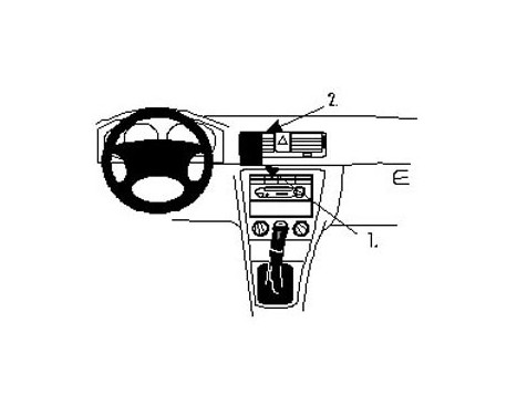 ProClip - Skoda Octavia I 1999-2006 Center mount