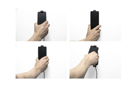 Samsung Galaxy S8 / S9 / S10 holder with case with fixed power supply, Image 4