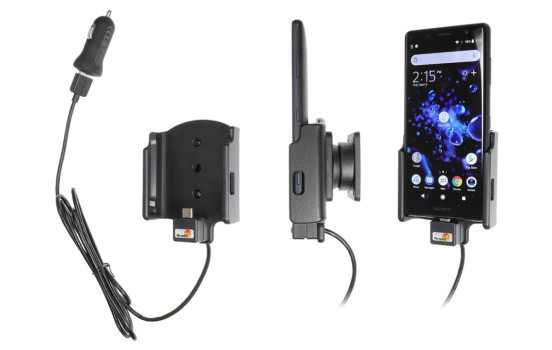 Sony Xperia XZ2 Compact Active holder with 12V USB plug