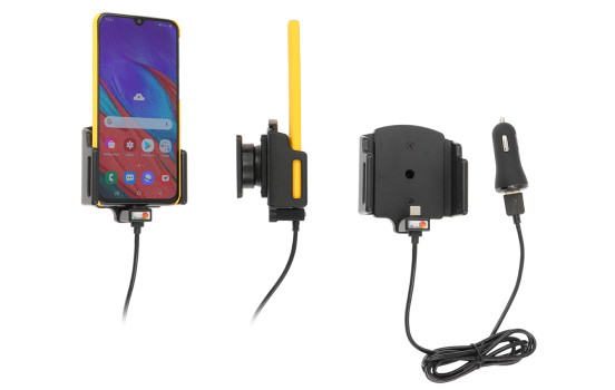 Universal holder USB-C with 12V USB plug 62-77mm / 2-10 mm