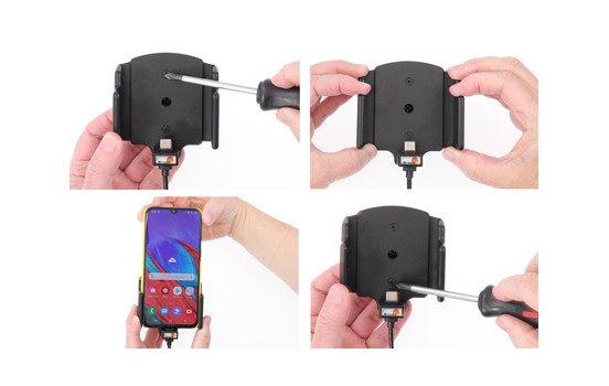 Universal holder USB-C with 12V USB plug 62-77mm / 2-10 mm, Image 5