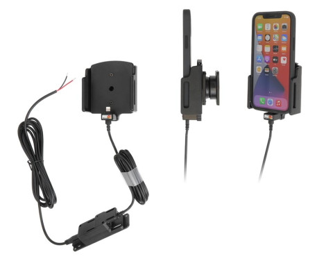 Apple iPhone 12 / 12 Pro / 12 Pro Max, Active adjustable holder with fixed power supply, Image 3