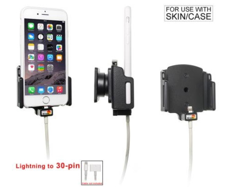 Apple iPhone 6 / 6S / 7 / 8 / X / Xs Passive adjustable holder. lightning to 30pin adapter