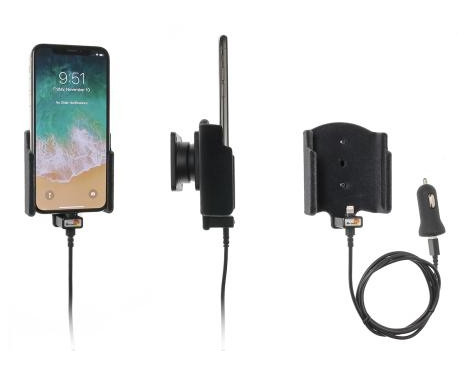 Apple iPhone X / Xs Active holder with 12V USB plug