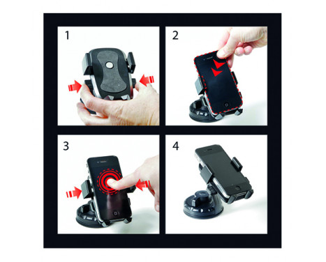 Lampa Easy Lock Phone Holder with Suction Cup, Image 5