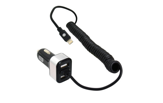 Carpoint 12V/24V 8 Pin/Micro USB Car Charger + 2USB