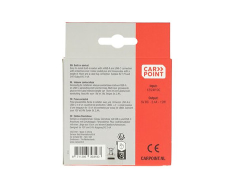 Carpoint Flush-mounted socket USB-A + USB-C 12/24V, Image 4