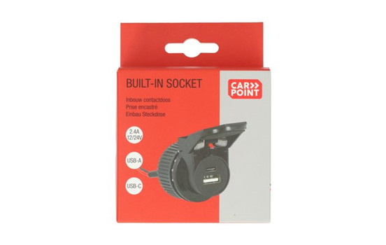 Carpoint Flush-mounted socket USB-A + USB-C 12/24V, Image 3