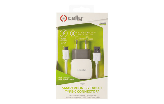 Celly home charger USB-C 2.4A White, Image 2