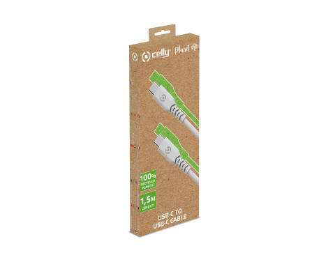Celly Planet USB-C > USB-C Cable White 1.5 meters, Image 3