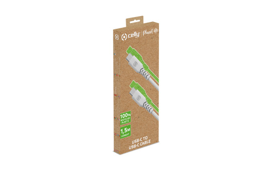 Celly Planet USB-C > USB-C Cable White 1.5 meters, Image 3