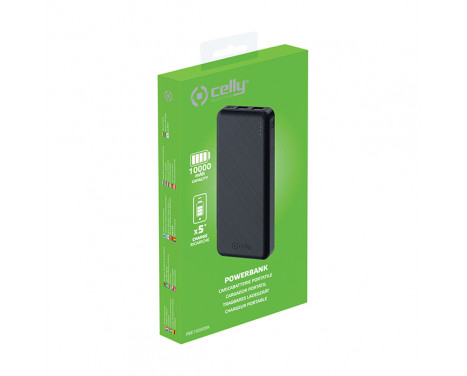 Celly Power Bank Energy 10,000 mAh Black, Image 4