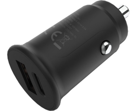 Grab 'n Go - 30W USB-C + USB-A Car Charger - Black