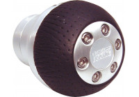 Gear knob aluminum/black round