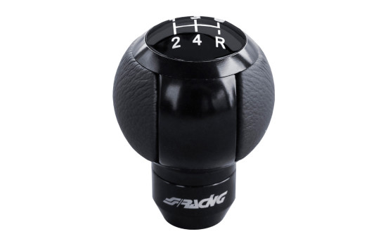 Simoni Racing Gear Knob LOCK - Aluminum/Black Eco-Leather