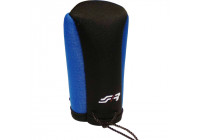 Simoni Racing Gear Shift Knob Cover - Black/Blue + SR Logo