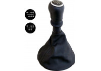 Simoni Racing Gear Shift Knob OEM Volkswagen Transporter T5/T6 - Black Leather + 2 Shift Patterns