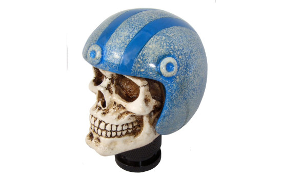 Simoni Racing Gear Shift Knob Skull + Blue Helmet