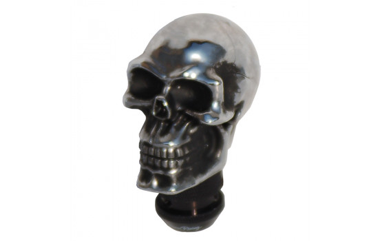 Simoni Racing Gear Shift Knob Skull - Chrome + Black Eyes