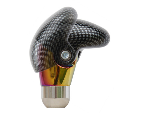 Simoni Racing Shift Knob Shake - Rainbow Aluminum + Carbon