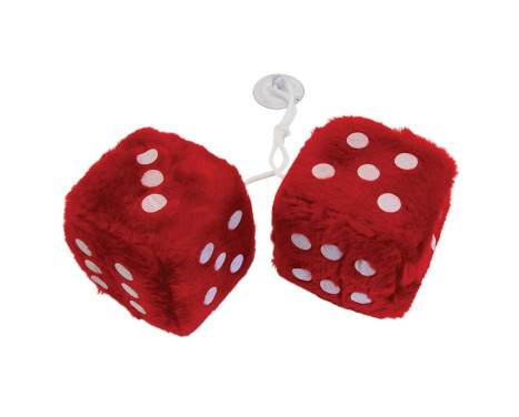 Mirror decoration dice red