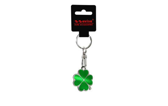 Stainless steel key ring - Four-leaf clover, Image 2