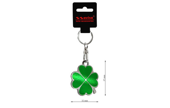 Stainless steel key ring - Four-leaf clover, Image 3