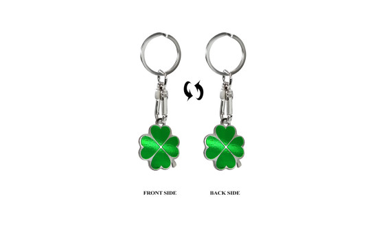 Stainless steel key ring - Four-leaf clover, Image 4