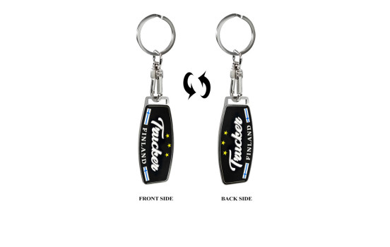 Stainless steel key ring - Trucker/Finland, Image 4