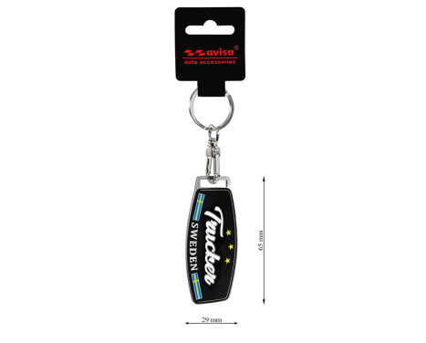 Stainless steel key ring - Trucker/Sweden, Image 3