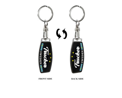 Stainless steel key ring - Trucker/Sweden, Image 4