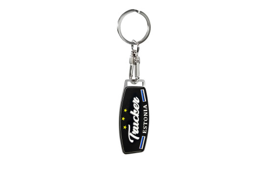 Stainless Steel Keychain - Trucker/Estonia