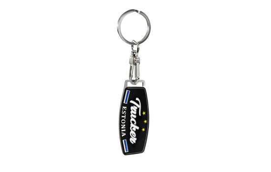 Stainless Steel Keychain - Trucker/Estonia, Image 2