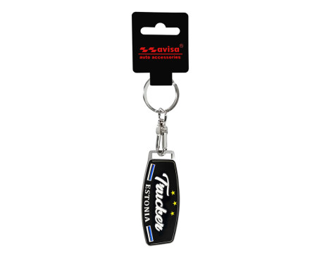 Stainless Steel Keychain - Trucker/Estonia, Image 3