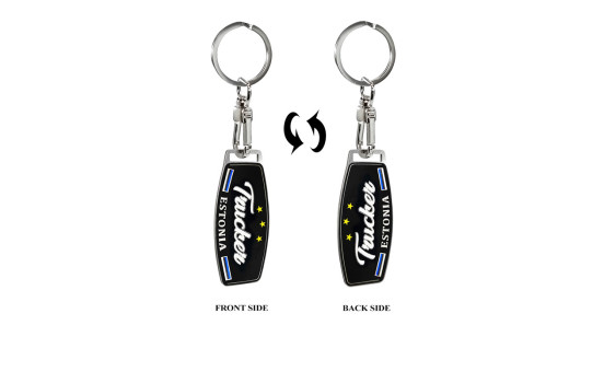 Stainless Steel Keychain - Trucker/Estonia, Image 5