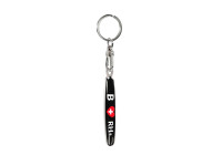 Stainless steel keyring - 'Blood Type' B RH+