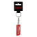 Stainless steel keyring - 'Quattro' Red, Thumbnail 2