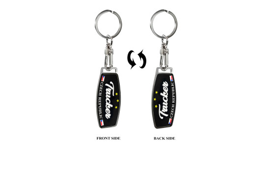 Stainless Steel Keyring - Trucker/Czech Republic, Image 5