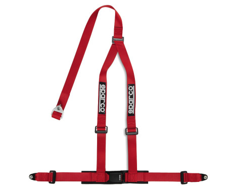Sparco 3-Point Sport Belt - Red - incl. Screw Mount (E-Mark)