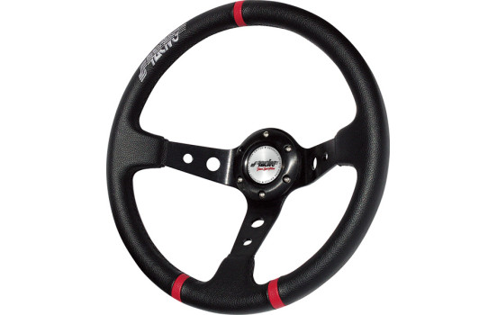 Simoni Racing Sports Handle Gravel 350mm - Black Eco-Leather (Deep Dish), Image 2