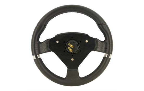 Simoni Racing Sports handlebar Montecarlo 320mm - Black Leather, Image 4