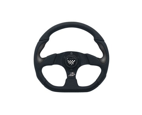 Simoni Racing Sports handlebar X2 Poly / Pelle 'Formula' 330mm - Black