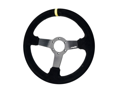 Simoni Racing Sports steering wheel Carrera 320mm - Black Suede (Deep Dish - 47mm)