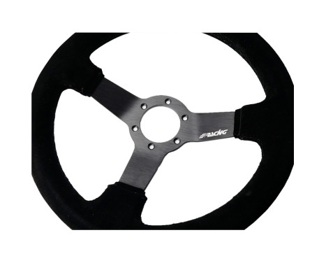 Simoni Racing Sports steering wheel Carrera 320mm - Black Suede (Deep Dish - 47mm), Image 2