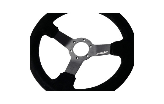 Simoni Racing Sports steering wheel Carrera 320mm - Black Suede (Deep Dish - 47mm), Image 2