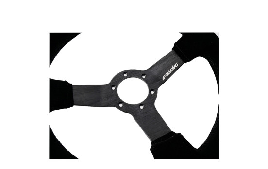 Simoni Racing Sports steering wheel Carrera 320mm - Black Suede (Deep Dish - 47mm), Image 4