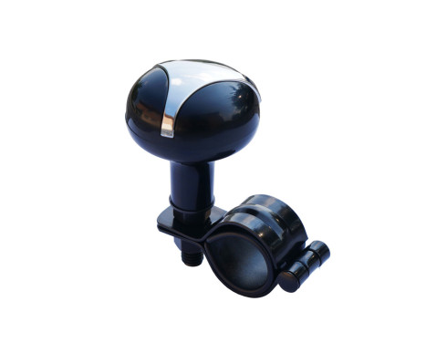 Simoni Racing Steering Wheel Knob Spinner 1 - Black/Chrome ABS