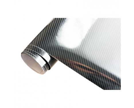 5D Carbon Foil 152x200cm Glossy Black, self-adhesive